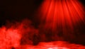 Smoke on the floor .Abstract smoke with light effect. Lighting spotlighting texture overlays Royalty Free Stock Photo