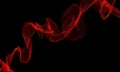 Smoke on the floor . Isolated black background.Abstract red smoke mist fog on a black background. Royalty Free Stock Photo