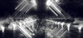 Smoke Fog Alien Stage Show Retro Construction Neon Laser Mirror Reflective Glowing White Room Dark Metal Spaceship Sci Fi