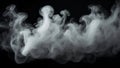 smoke, fog, haze , on a completely black background for overlaying the screen