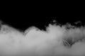 Smoke fragments on a dark background