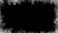 Smoke frame misty texture effect for film , text or space . Border texture overlays Royalty Free Stock Photo