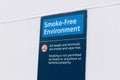 Smoke-Free Environment sign on ferry