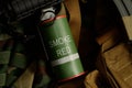 Smoke grenade with military equipment Royalty Free Stock Photo