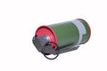 Smoke grenade on white background Royalty Free Stock Photo