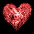 Smoke heart Royalty Free Stock Photo