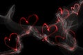 Smoke heart Royalty Free Stock Photo