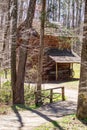 Smoke House on the Grounds of Booker T. Washington National Monument Royalty Free Stock Photo