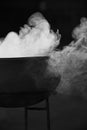 The smoke of the incense burner Royalty Free Stock Photo