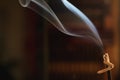 Smoke incense stick Royalty Free Stock Photo