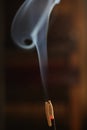 Smoke incense stick Royalty Free Stock Photo