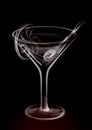 Smoke Martini Glass