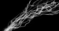 Smoke. Modern abstract wide background, design of thin neon threads, gradient wave of lines, strip, texture bright glow Royalty Free Stock Photo