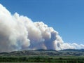 Smoke from a Montana wildfire June 2013