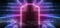 Smoke Neon Futuristic Lights Glowing Triangle Sci Fi Retro Abstract Shaped Lasers Purple Blue Vibrant Column Concrete Grunge