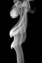 The smoke by paper burn Royalty Free Stock Photo