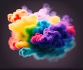 Smoke Puff Cloud, Generative AI Illustration