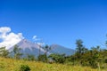 Smoke puffs from Fuego volcano