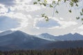 Smoke rising from the mountains during the Schultz Fire near Flagstaff, Arizona.