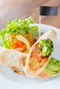 Smoke Salmon Wrap Royalty Free Stock Photo