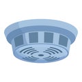 Smoke sensor icon cartoon vector. Fire alarm Royalty Free Stock Photo