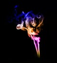 Smoke shape Abstract color background