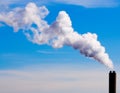 Smoke stack and blue sky