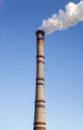 Smoke stack of the industrial plant Royalty Free Stock Photo