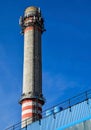 Smoke stack of the power station Royalty Free Stock Photo