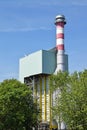 Smoke stack of the power station Royalty Free Stock Photo