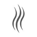 Smoke steam icon vector simple Royalty Free Stock Photo