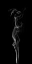 Smoke Stock Image In Black Background Royalty Free Stock Photo