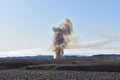 Smoke from Wildfire Near Imperial Wildlife Refuge, Yuma, Arizona