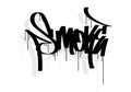 SMOKE word graffiti tag style