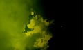Smoke.Yellow smoke abstract background.Abstract red smoke hookah on a black background. Royalty Free Stock Photo
