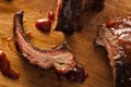 Smoked Barbecue Pork Spare Ribs Royalty Free Stock Photo