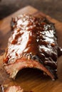 Smoked Barbecue Pork Spare Ribs Royalty Free Stock Photo