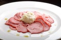 Smoked Beef Tongue with horseradish