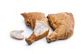 Smoked chicken legs isolated on a white Royalty Free Stock Photo