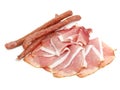 Smoked coldcuts Royalty Free Stock Photo