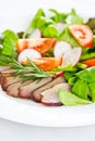 Smoked duck salad