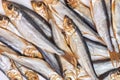 Smoked fish Baltic herring as background image Royalty Free Stock Photo