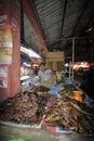 Smoked fish seller