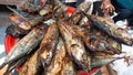 Smoked fufu fish is widely sold in traditional markets