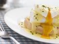 Smoked Haddock Eggs Benedict Royalty Free Stock Photo