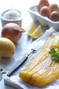 Smoked Haddock & kedgeree ingredients