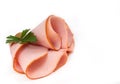 Smoked ham slices Royalty Free Stock Photo