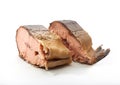Smoked hunchback salmon Royalty Free Stock Photo
