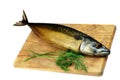 Smoked mackerel fish