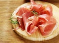 Smoked Parma ham Royalty Free Stock Photo